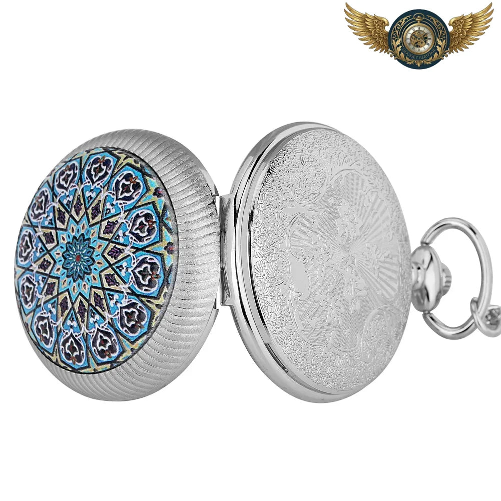 Le Sultan - Montre Pendentif Sautoir Mosaïque Orientale - Vue 4 - Gousset-heritage