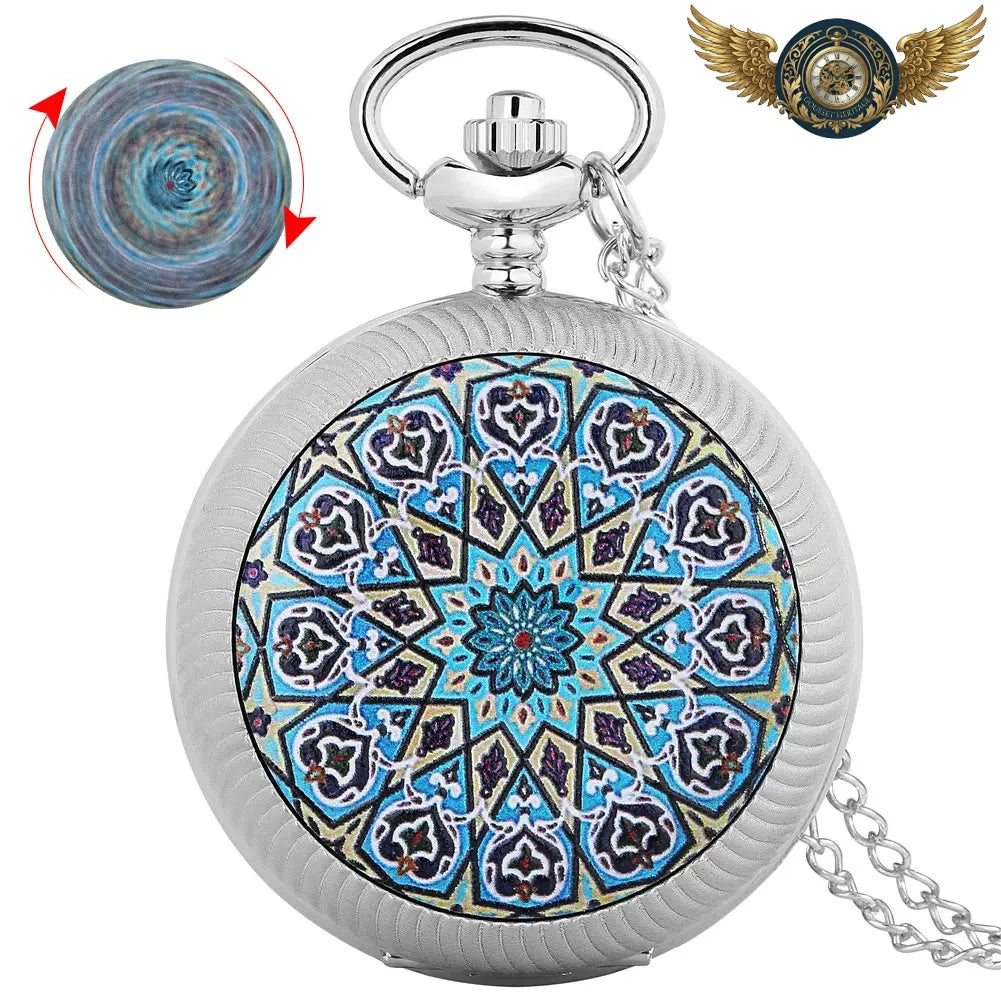Le Sultan - Montre Pendentif Sautoir Mosaïque Orientale - Argent - Gousset-heritage