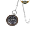Le Sylvestre - Montre de Poche Bi-Matière Bois Sombre Quartz - Vue 2 - Gousset-heritage