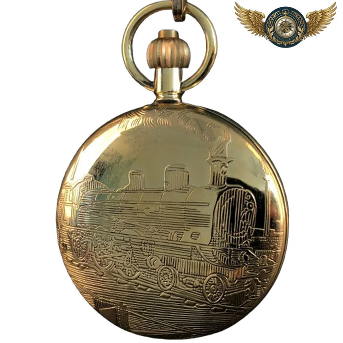 Le Transcontinental - Montre de Poche Chasseur Mécanique Bronze - Vue 1 - Gousset-heritage