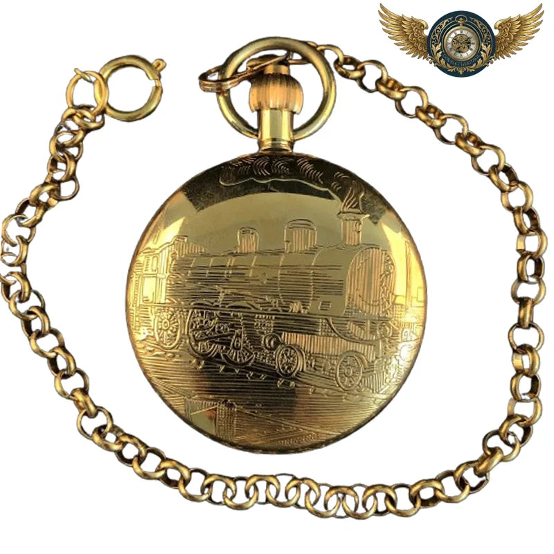 Le Transcontinental - Montre de Poche Chasseur Mécanique Bronze - Vue 2 - Gousset-heritage