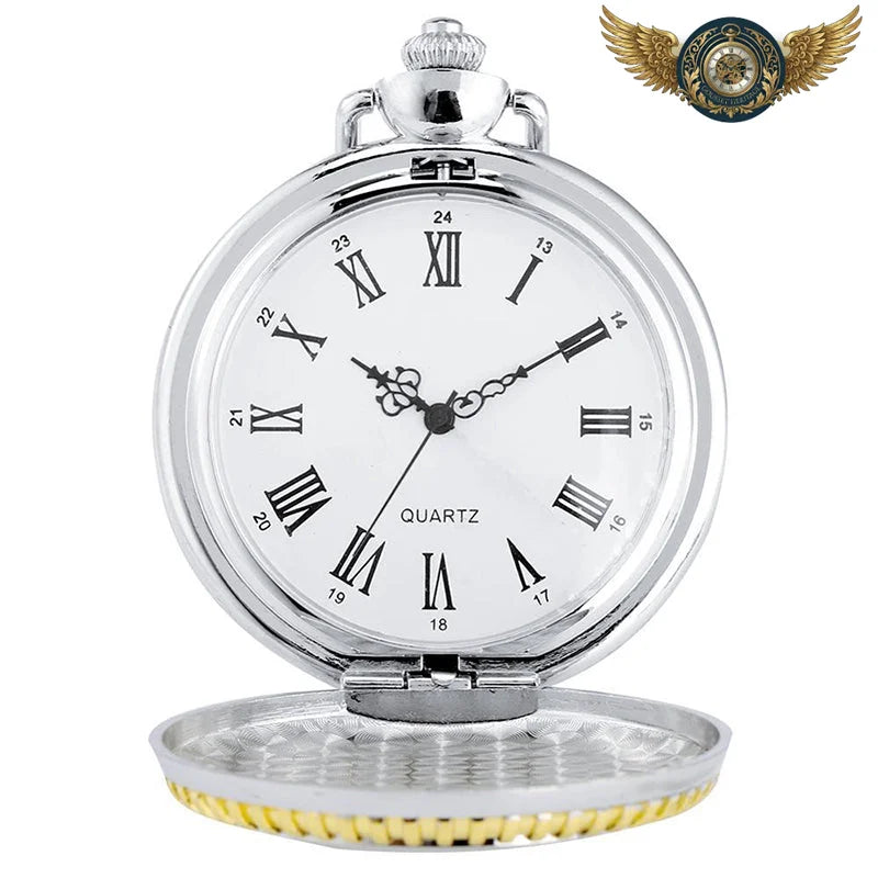 Le Transsibérien | Montre Gousset Chasseur Bicolore Quartz