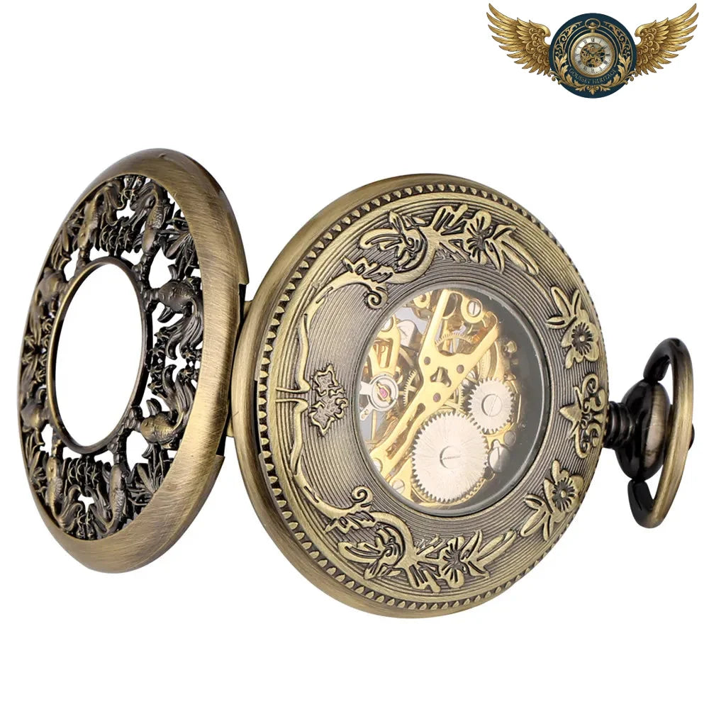 Le Triton - Gousset Mécanique Squelette Bronze Patiné - Vue 5 - Gousset-heritage