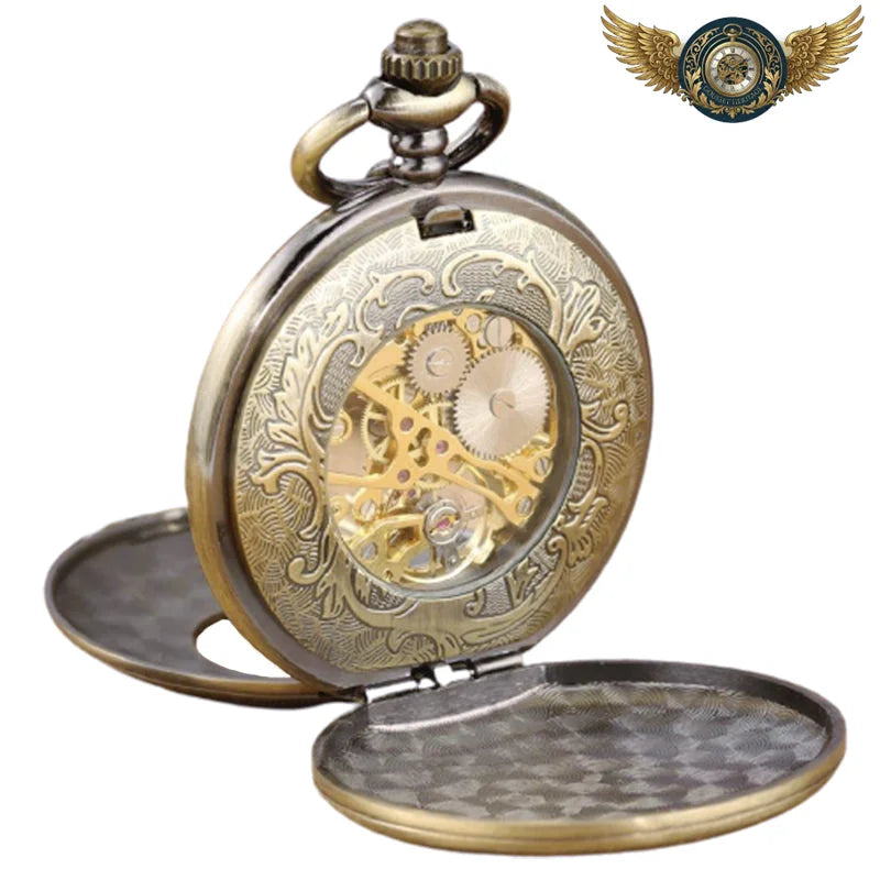 Le Victorien - Gousset Mécanique Squelette Demi-Chasseur Gravé - Vue 5 - Gousset-heritage