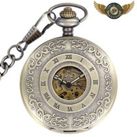 Le Victorien - Montre Gousset Demi-Chasseur Gravée Bronze - Gousset-heritage