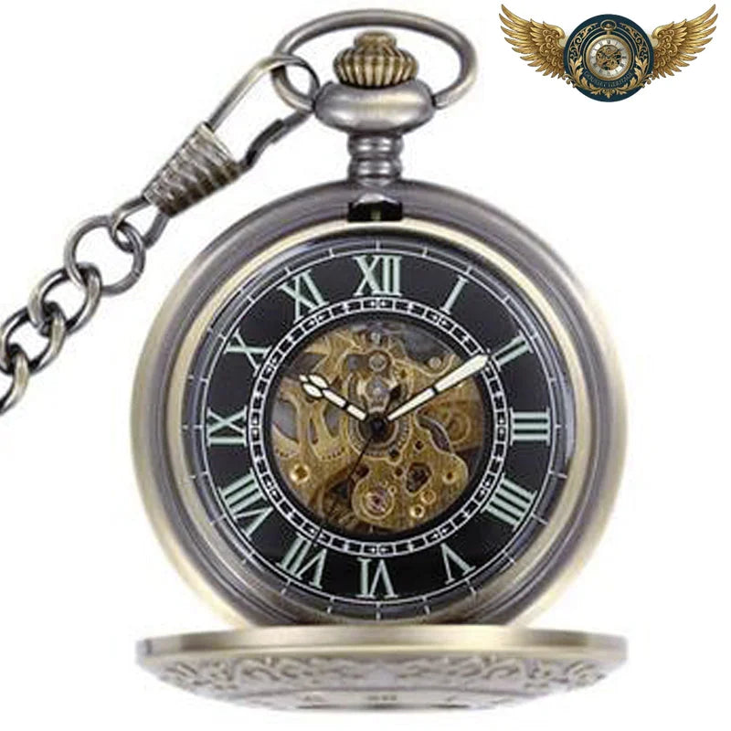 Le Victorien - Montre Gousset Demi-Chasseur Gravée Bronze