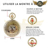 Le Victorien - Montre Gousset Double Demi-Chasseur Phase de Lune - Vue 5 - Gousset-heritage