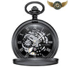 Le Victorien - Montre Gousset Full-Hunter Mécanique Squelette - Noir - Gousset-heritage