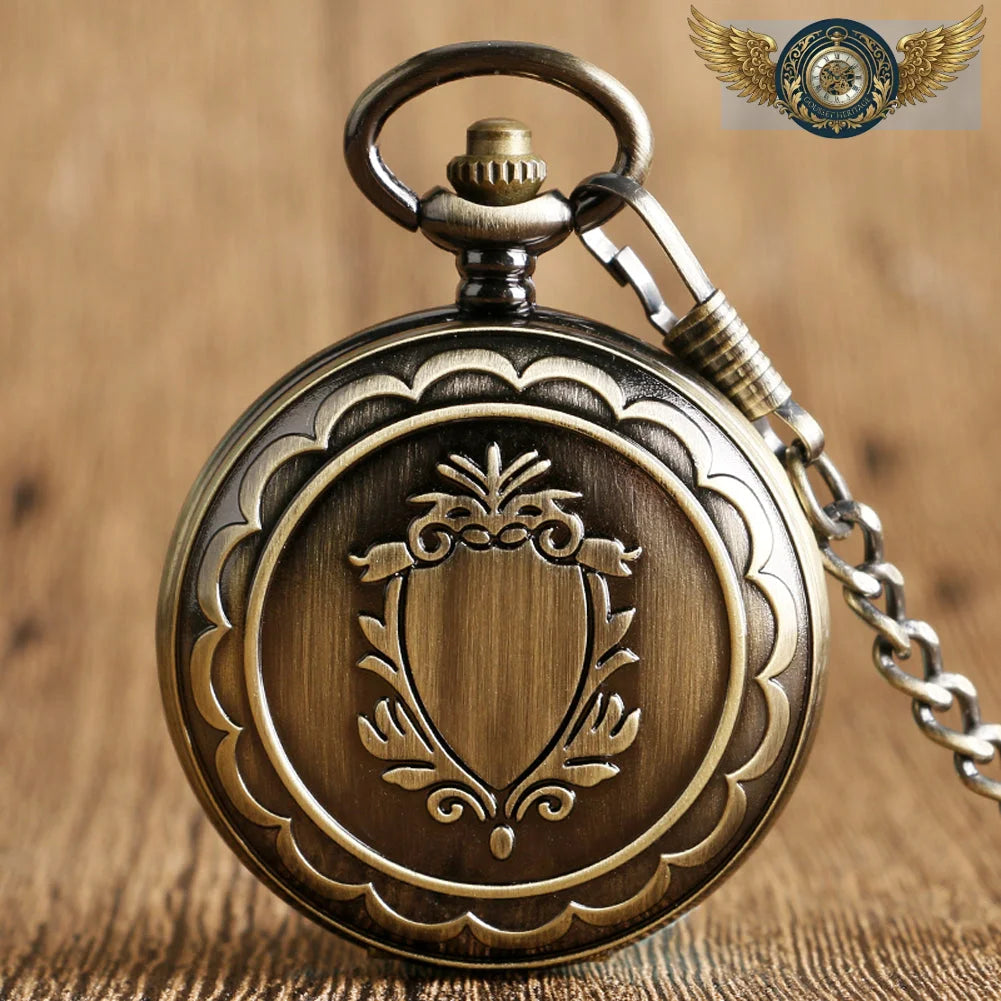 Le Victorien - Montre Gousset Mécanique Squelette Chasseur Or - Vue 10 - Gousset-heritage