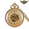 Le Victorien - Montre Gousset Mécanique Squelette Doré - Vue 1 - Gousset-heritage