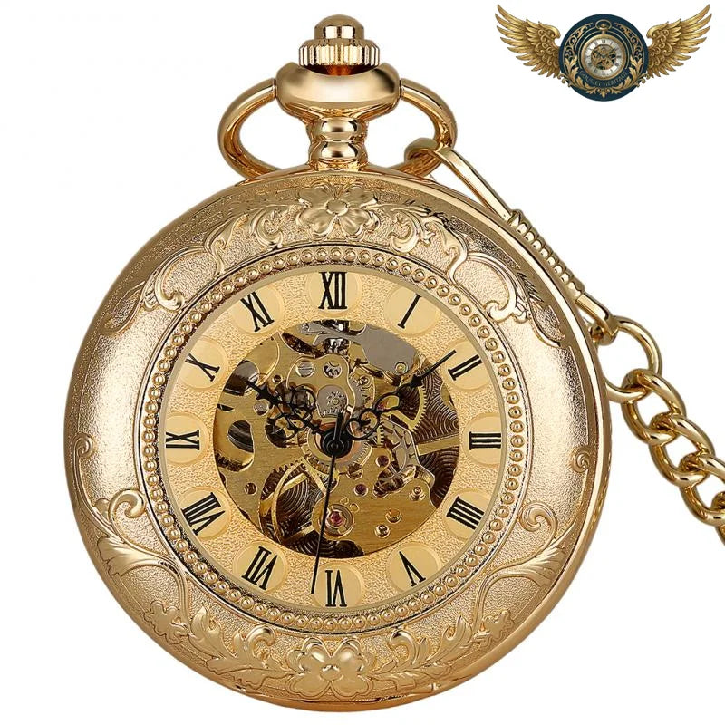 Le Victorien - Montre Gousset Mécanique Squelette Doré - Or - Gousset-heritage