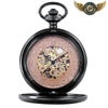 Le Victorien - Montre Gousset Squelette Boîtier Chasseur Mécanique - Noir - Gousset-heritage