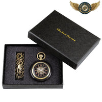 Le Victorien Noir - Montre Gousset Squelette Mécanique Bois - Gousset-heritage