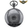 Le Victorien Sombre – Montre Gousset Double Chasseur Mécanique Noire - Vue 2 - Gousset-heritage