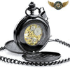Le Victorien Sombre – Montre Gousset Double Chasseur Mécanique Noire - Vue 3 - Gousset-heritage