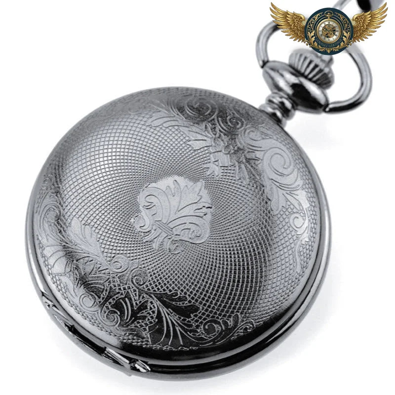 Le Victorien Sombre – Montre Gousset Double Chasseur Mécanique Noire - Vue 5 - Gousset-heritage