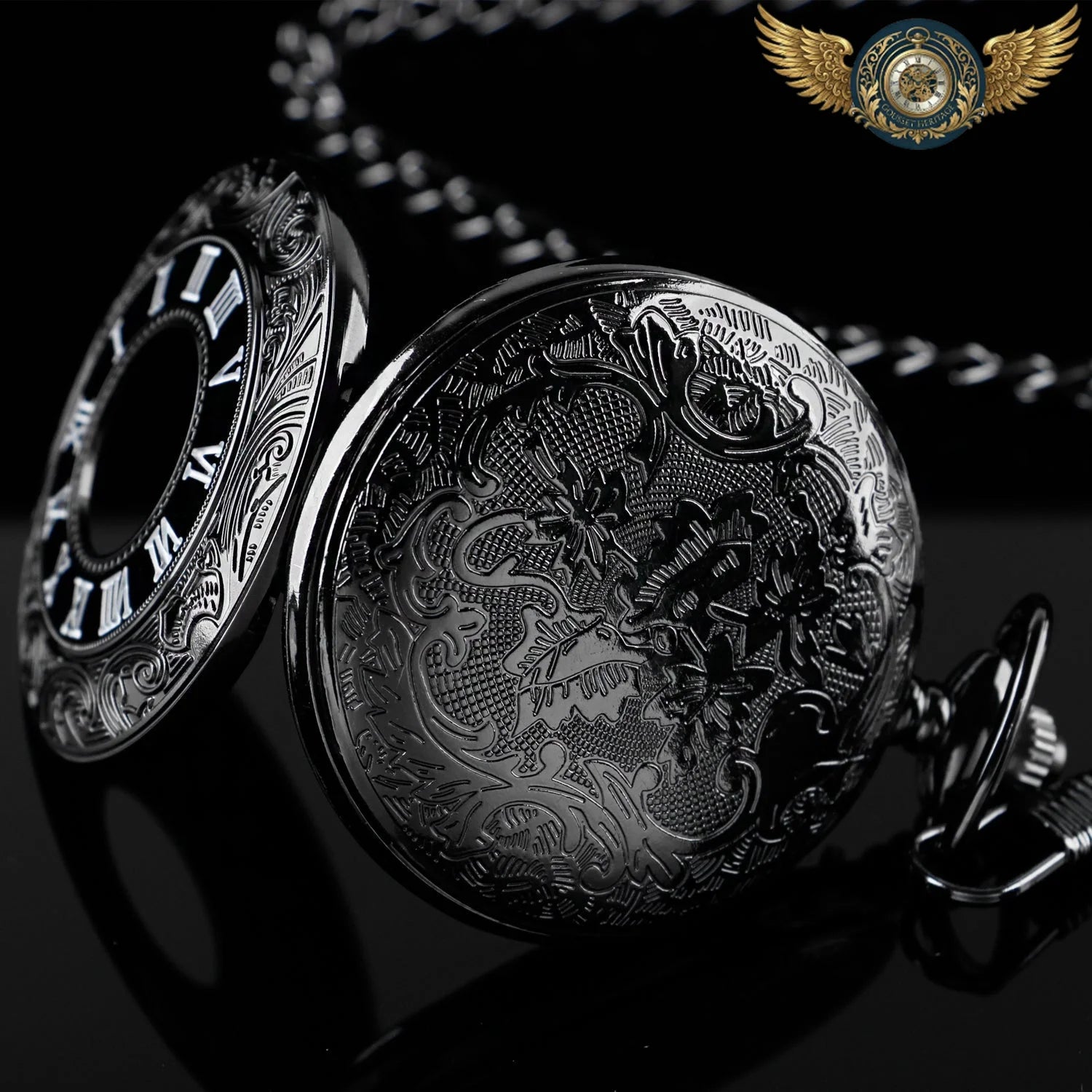 Le Volute - Montre Gousset Demi-Chasseur à Quartz Précision - Vue 5 - Gousset-heritage