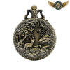 Médaillon Naturaliste - Montre Gousset Chasseur Bronze Antique - Vue 1 - Gousset-heritage