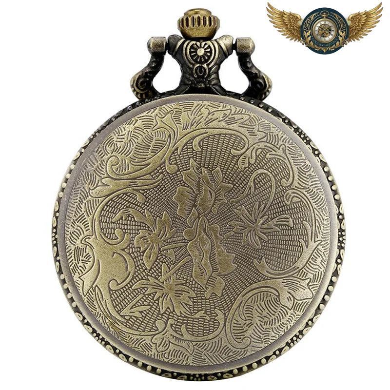 Médaillon Naturaliste - Montre Gousset Chasseur Bronze Antique - Vue 3 - Gousset-heritage