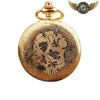 Médaillon Rococo – Montre Pendentif Chasseur Doré & Strass - Vue 2 - Gousset-heritage