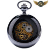 Monolithe Noir - Montre Gousset Mécanique Demi-Chasseur - Vue 3 - Gousset-heritage