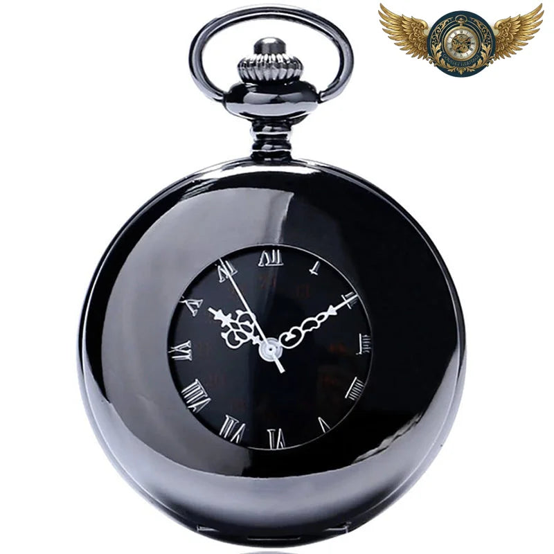 Monolithe Noir - Montre Gousset Mécanique Demi-Chasseur - Vue 4 - Gousset-heritage