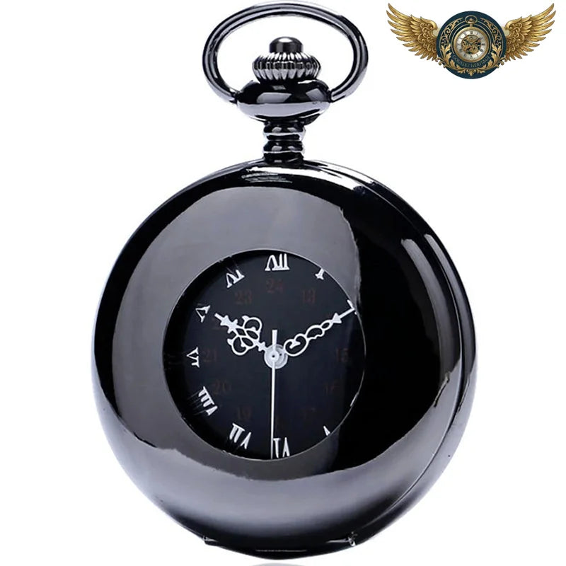 Monolithe Noir - Montre Gousset Mécanique Demi-Chasseur - Vue 5 - Gousset-heritage