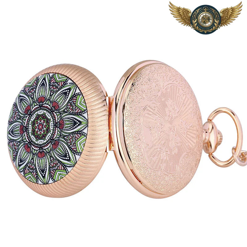 Montre Gousset Bijou Cinétique Mandala – Boîtier Chasseur Ornemental - Vue 12 - Gousset-heritage