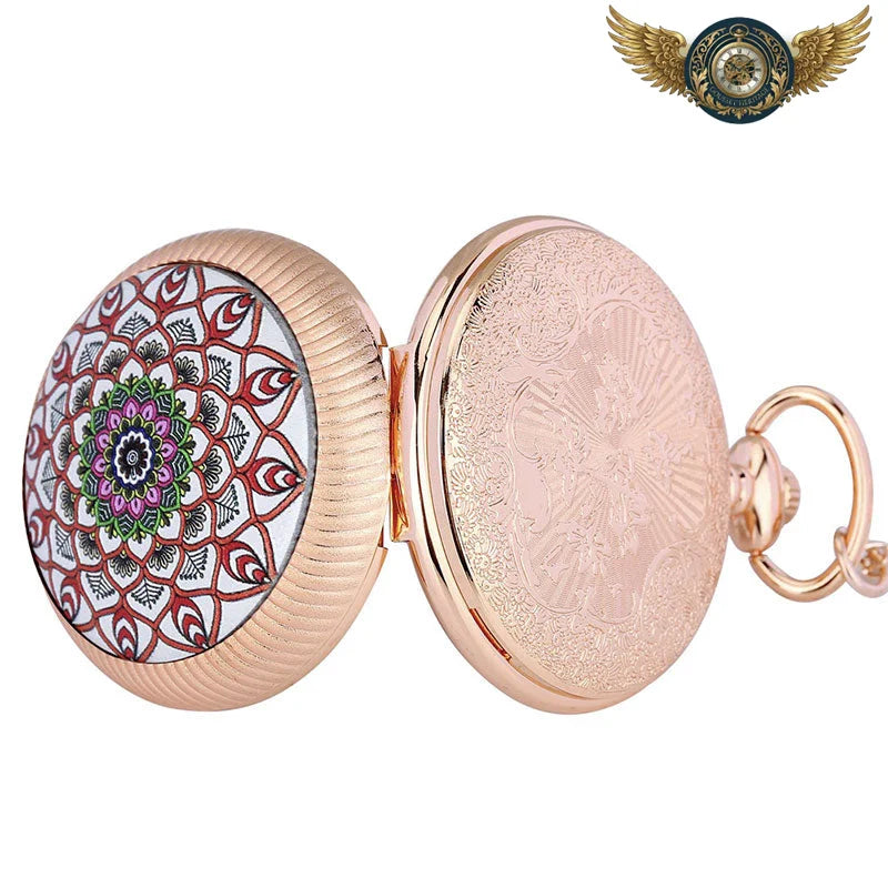 Montre Gousset Bijou Cinétique Mandala – Boîtier Chasseur Ornemental - Vue 13 - Gousset-heritage