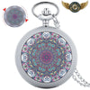 Montre Gousset Bijou Cinétique Mandala – Boîtier Chasseur Ornemental - Blanc - Gousset-heritage