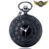 Montre Gousset Full Hunter Noir Steampunk Squelette - Quartz - Vue 1 - Gousset-heritage