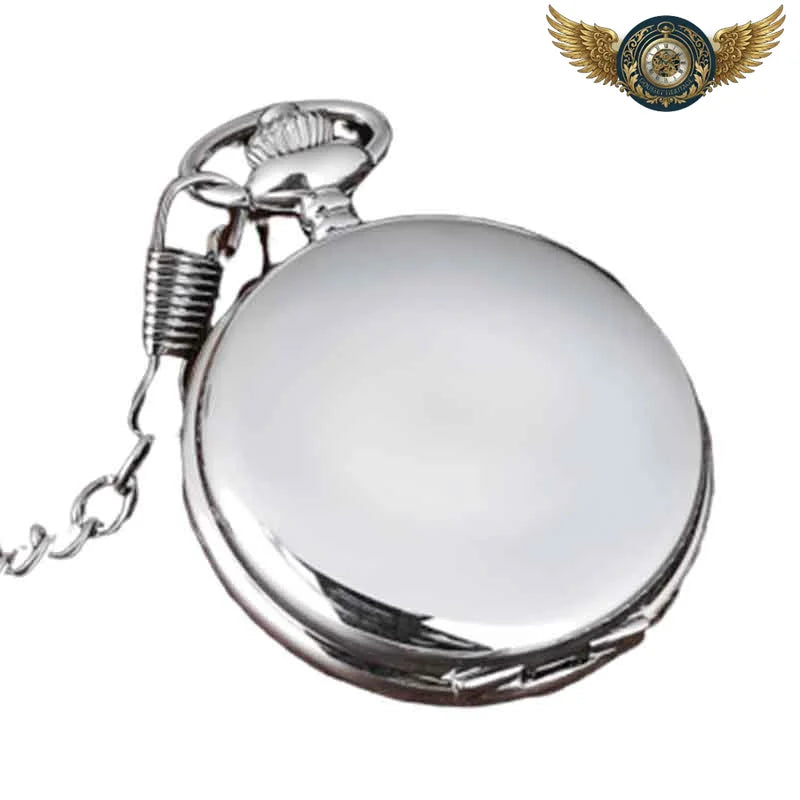 Montre Gousset Full Hunter Poli | Précision Quartz & Acier - Vue 2 - Gousset-heritage