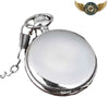 Montre Gousset Full Hunter Poli | Précision Quartz & Acier - Vue 2 - Gousset-heritage