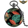 Montre Gousset Full Hunter Quartz | Design Jungle & Feuillage Tropical - 1 - Gousset-heritage