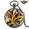 Montre Gousset Full Hunter Quartz | Design Jungle & Feuillage Tropical - 3 - Gousset-heritage