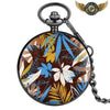 Montre Gousset Full Hunter Quartz | Design Jungle & Feuillage Tropical - 5 - Gousset-heritage