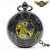 Montre Gousset Squelette Mécanique - Dragon Phénix, Acier Noir - Vue 7 - Gousset-heritage