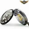 Montre Gousset Squelette Mécanique - Dragon Phénix, Acier Noir - Vue 9 - Gousset-heritage