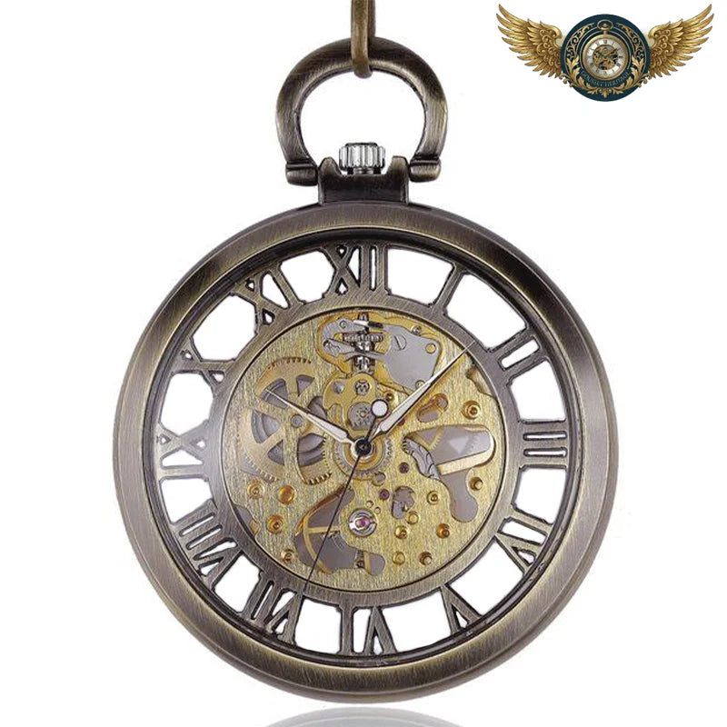 Montre Gousset Squelette Mécanique – Lunette Architecturale - Bronze - Gousset-heritage