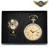 Montre Gousset Steampunk Open-Face Bronze Patiné | Quartz 45mm - Or - Gousset-heritage