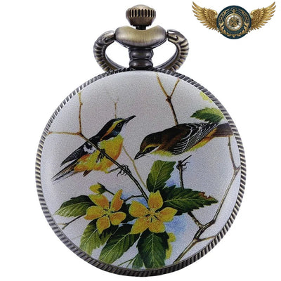 Acheter Montre Gousset Victorienne - Quartz Précision & Motif Floral - Gousset-heritage