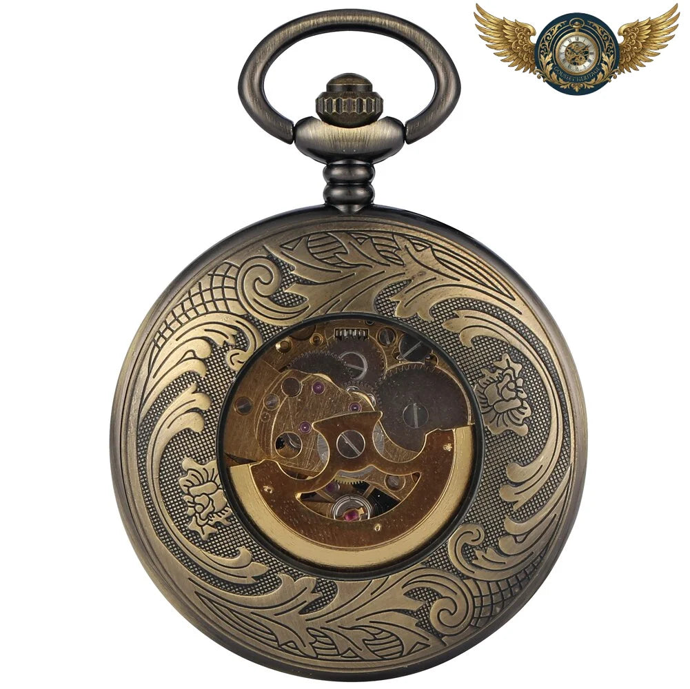 Montre à gousset automatique bronze lumineuse chasseur - Vue 3 - Gousset-heritage