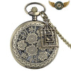 Montre de Poche L'Arcadia - Boîtier Chasseur Floral Bronze Antique - Bleu - Gousset-heritage