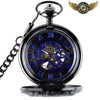 Montre de Poche Le Phénix - Mécanique Squelette Chasseur Noir - Vue 2 - Gousset-heritage
