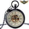 Nighthawk - Montre de Poche Automatique Squelette Noire - Vue 1 - Gousset-heritage
