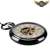 Nighthawk - Montre de Poche Automatique Squelette Noire - Vue 3 - Gousset-heritage