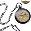 Nighthawk - Montre de Poche Automatique Squelette Noire - Vue 6 - Gousset-heritage