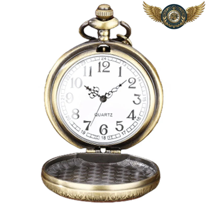 Relique Cosmique - Montre Pendentif Gousset Chasseur Quartz Bronze - Vue 2 - Gousset-heritage