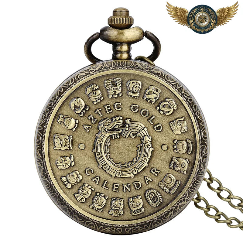 Relique Cosmique - Montre Pendentif Gousset Chasseur Quartz Bronze - B - Gousset-heritage