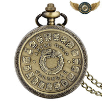 Relique Cosmique - Montre Pendentif Gousset Chasseur Quartz Bronze - modèle B - Gousset-heritage
